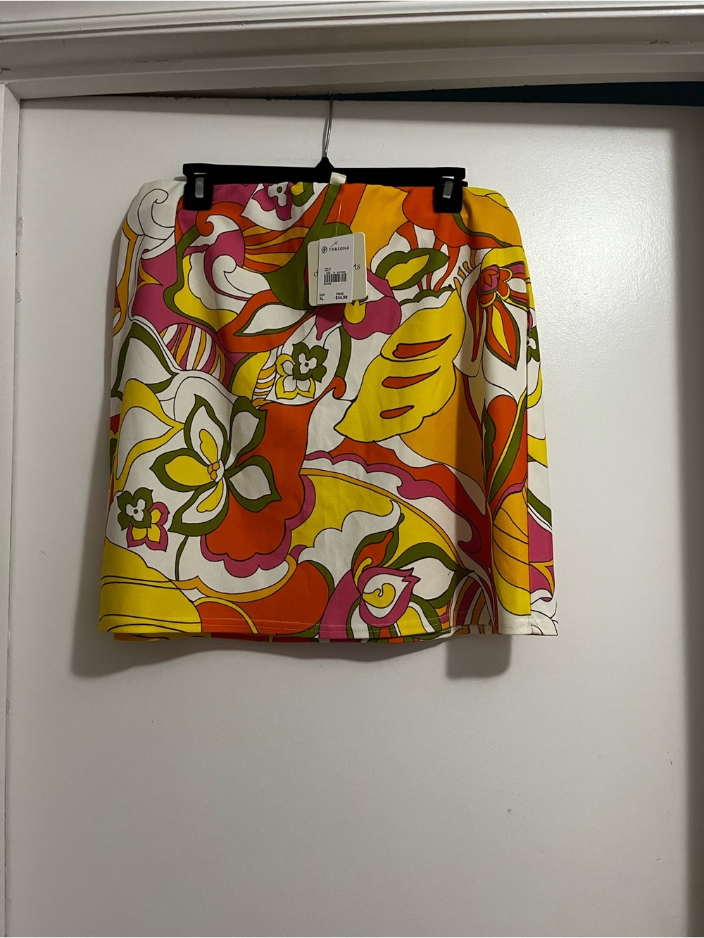 Vibrant Floral A-Line Mini Skirt - Multi Brand New with tags